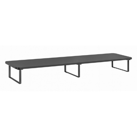 Gembird MS-TABLE2-01 - Stand - long rectangle - for 2 monitors / notebook - plastic, particle board, steel - black - desktop - 0