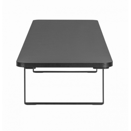 Gembird MS-TABLE2-01 - Stand - long rectangle - for 2 monitors / notebook - plastic, particle board, steel - black - desktop - 3