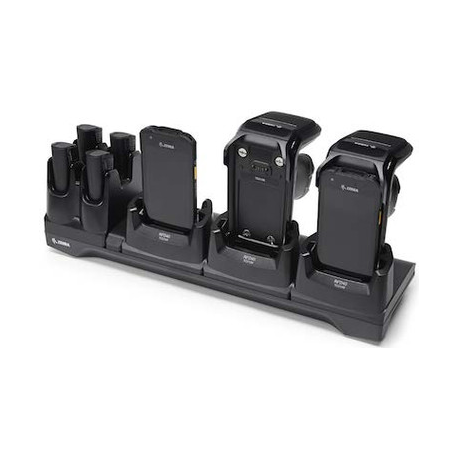 Zebra - Charging cradle - multi slot, 3 device, 4 toaster, charge only - output connectors: 7 - for Zebra HC20, HC50, TC22, TC27 - 1