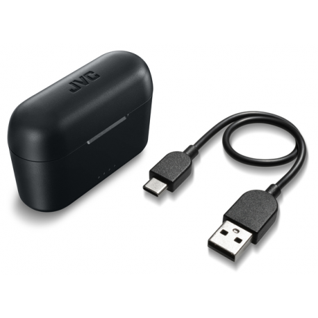 JVC HA-A3T - True wireless earphones with mic - ear-bud - Bluetooth - black - 8