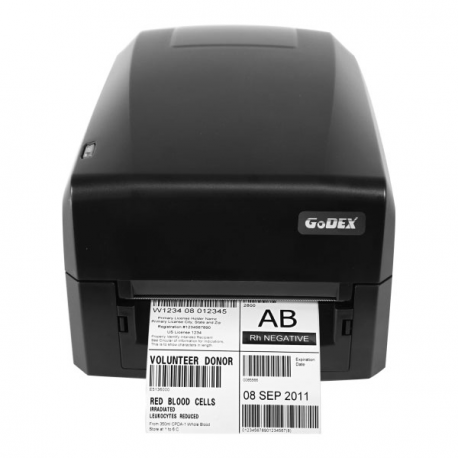 Godex GE300 series GE300 - Label printer - direct thermal  /  thermal transfer - Roll (11.8 cm) - 203 dpi - up to 127 mm / sec - USB 2.0, LAN, serial - 1