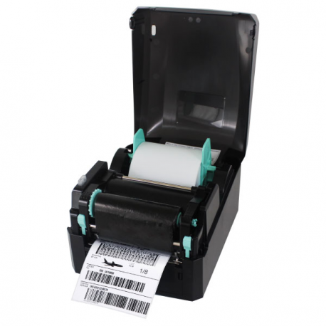 Godex GE300 series GE330 - Label printer - direct thermal  /  thermal transfer - Roll (11.8 cm) - 300 dpi - up to 102 mm / sec - USB 2.0, LAN, serial - 3