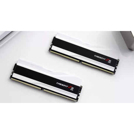 G.Skill Trident Z5 RGB - DDR5 - kit - 32 GB: 2 x 16 GB - DIMM 288-pin - 6000 MHz  /  PC5-48000 - CL36 - 1.35 V - unbuffered - on-die ECC - matt white - 5