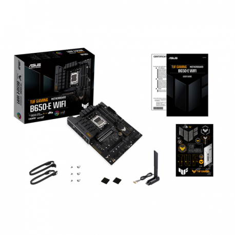 ASUS TUF GAMING B650-E WIFI - Motherboard - ATX - Socket AM5 - AMD B650 Chipset - USB-C Gen2, USB 3.1 Gen 2 - Bluetooth, Wi-Fi - onboard graphics (CPU required) - HD Audio (8-channel) - 8