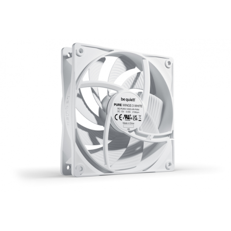 be quiet! Pure Wings 3 - Case fan - PWM high-speed - 120 mm - white - 2