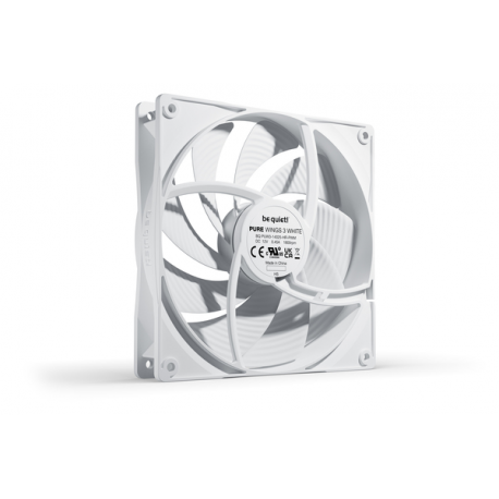 be quiet! Pure Wings 3 - Case fan - PWM high-speed - 140 mm - white - 6