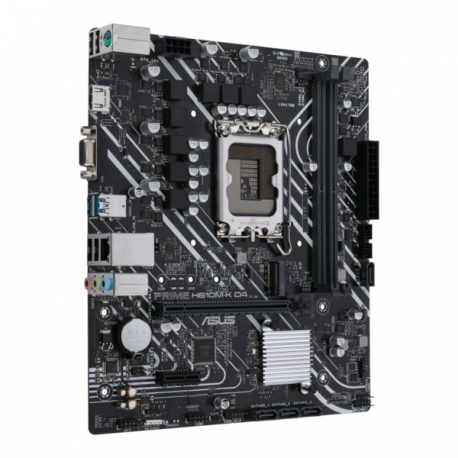 ASUS PRIME H610M-K D4 - Motherboard - micro ATX - LGA1700 Socket - H610 Chipset - USB 3.2 Gen 1 - Gigabit LAN - onboard graphics (CPU required) - HD Audio (8-channel) - 1