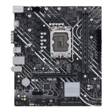 ASUS PRIME H610M-K D4 - Motherboard - micro ATX - LGA1700 Socket - H610 Chipset - USB 3.2 Gen 1 - Gigabit LAN - onboard graphics (CPU required) - HD Audio (8-channel) - 3