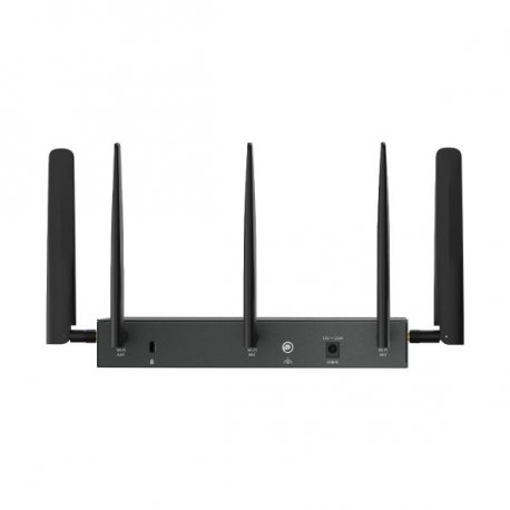 TP-Link Omada ER706W-4G V1 - Wireless router - WWAN 5-port switch - 1GbE - WAN ports: 6 - Wi-Fi 6 - Dual Band - 4G - wall-mountable - 1