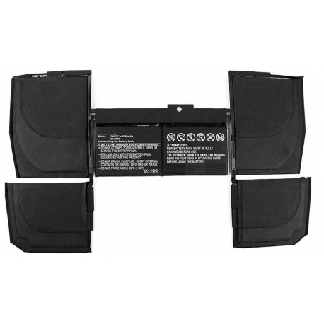 CoreParts - Laptop battery (equivalent to: Apple A1534, Apple MF855, Apple MF855C / A, Apple MF855LL / A, Apple MF865LL / A, Apple MJY32, Apple MJY32LL / A, Apple MK4M2, Apple MK4M2LL / A, Apple MLHA2LL / A, Apple MLHC2LL / A, Apple 661-02245, Apple 818-01746, Apple 020-8504, Apple 821-2646, Apple A1527, Apple FQM6) - lithium polymer - 6-cell - 5260 mAh - 40 Wh - 0
