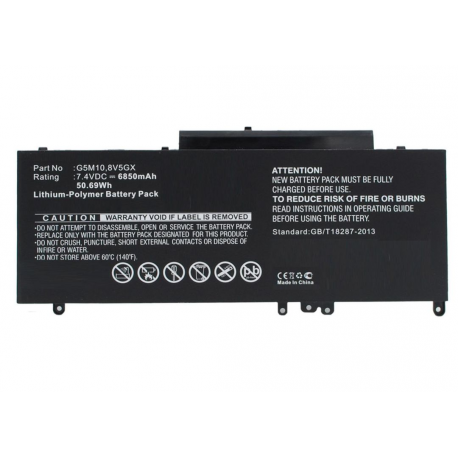 CoreParts - Laptop battery - lithium polymer - 6850 mAh - 50.7 Wh - black - for Dell Latitude 3150, 3160, E5250 - 0