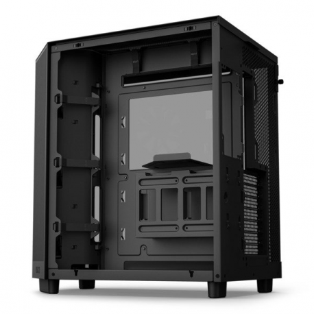 NZXT H series H6 Flow RGB - Mid tower - ATX - windowed side panel (tempered glass) - no power supply - matte black - USB/Audio - 14