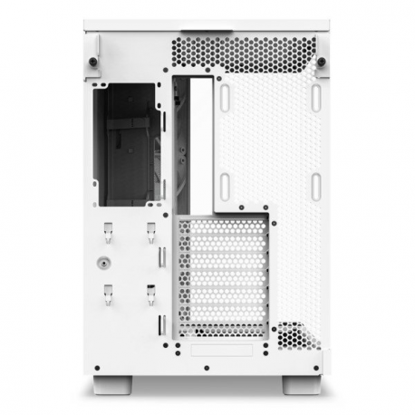 NZXT H series H6 Flow RGB - Mid tower - ATX - windowed side panel (tempered glass) - no power supply - matt white - USB/Audio - 22