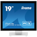 iiyama ProLite T1932MSC-W1SAG - LCD monitor - 19" - touchscreen - 1280 x 1024 - IPS - 250 cd / m² - 1000:1 - 14 ms - HDMI, VGA, DisplayPort - speakers - matt white