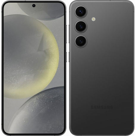 Samsung Galaxy S24 - 5G smartphone - dual-SIM - RAM 8 GB  /  Internal Memory 256 GB - OLED display - 6.2" - 2340 x 1080 pixels (120 Hz) - 3x rear cameras 50 MP, 12 MP, 10 MP - front camera 12 MP - onyx black - 2