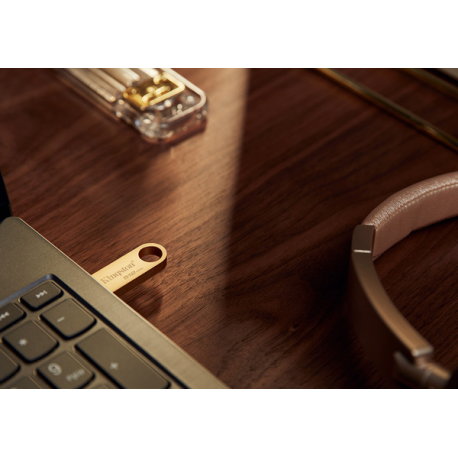Kingston DataTraveler SE9 G3 - USB flash drive - 64 GB - USB 3.2 Gen 1 - gold - 7