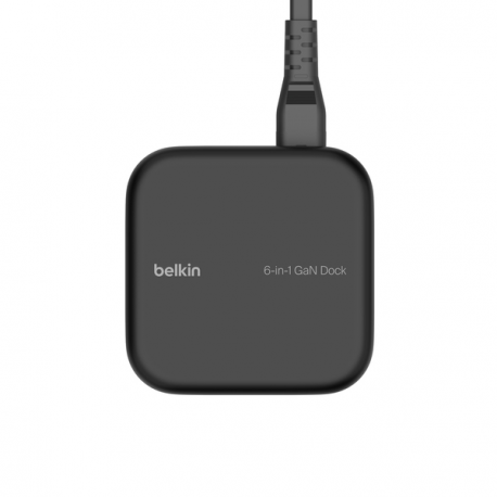 Belkin CONNECT 6-in-1 Core GaN - Docking station - USB-C - HDMI - 1GbE - 130 Watt - 0
