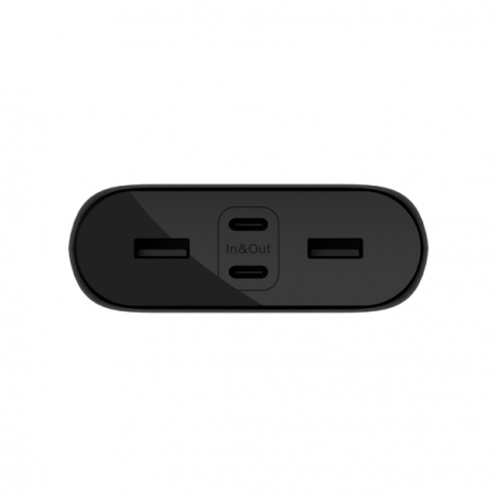 Belkin BoostCharge - Power bank - 26000 mAh - 32 Watt - Fast Charge, PD - 4 output connectors (USB, 24 pin USB-C) - on cable: USB-C - 6