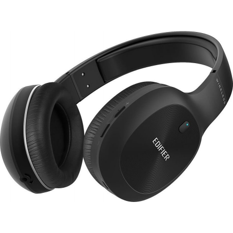 Edifier W800BT Plus - Headphones with mic - full size - Bluetooth - wireless, wired - 3.5 mm jack - black - 2