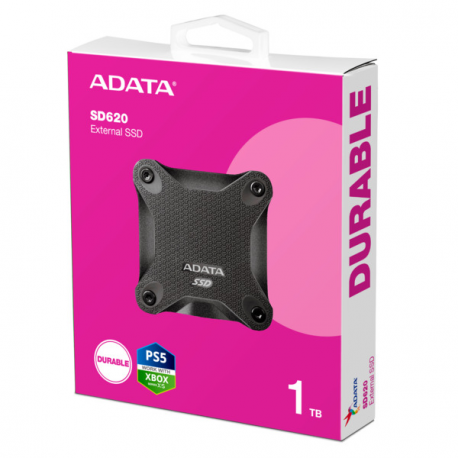 ADATA SD620 - SSD - 1 TB - external (portable) - USB 3.2 Gen 2 - black - 5