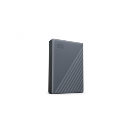 WD My Passport WDBRMD0050BGY-WESN - Hard drive - encrypted - 5 TB - external (portable) - USB 3.2 Gen 1 - 256-bit AES - silicon grey - 2