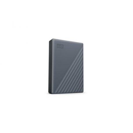WD My Passport WDBRMD0040BGY-WESN - Hard drive - encrypted - 4 TB - external (portable) - USB 3.2 Gen 1 - 256-bit AES - silicon grey - 0