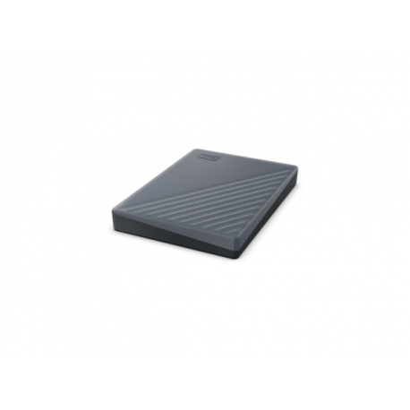 WD My Passport WDBWML0020BGY - Hard drive - encrypted - 2 TB - external (portable) - USB 3.2 Gen 1 (USB-C connector) - 256-bit AES - silicon grey - 2