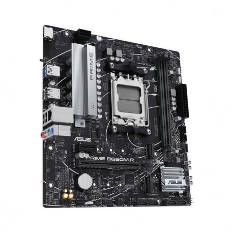 ASUS PRIME B650M-R - Motherboard - micro ATX - Socket AM5 - AMD B650 Chipset - USB 3.2 Gen 1, USB-C 3.2 Gen 1 - 2.5 Gigabit LAN - onboard graphics (CPU required) - HD Audio (8-channel) - 3