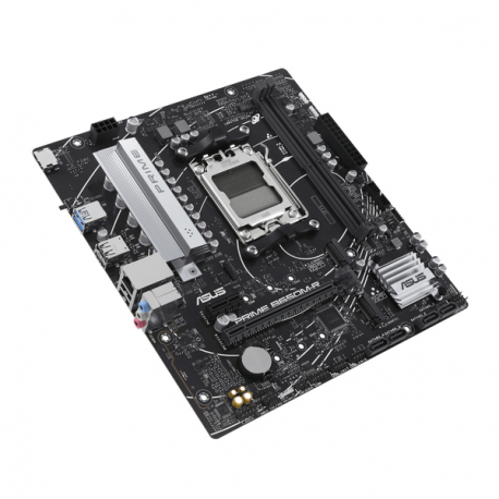 ASUS PRIME B650M-R - Motherboard - micro ATX - Socket AM5 - AMD B650 Chipset - USB 3.2 Gen 1, USB-C 3.2 Gen 1 - 2.5 Gigabit LAN - onboard graphics (CPU required) - HD Audio (8-channel) - 5