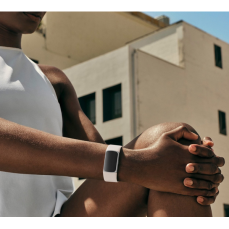 Fitbit Charge 6 - Silver aluminium - activity tracker with infinity band - silicone - porcelain - NFC, Bluetooth - 2