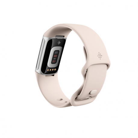 Fitbit Charge 6 - Silver aluminium - activity tracker with infinity band - silicone - porcelain - NFC, Bluetooth - 3