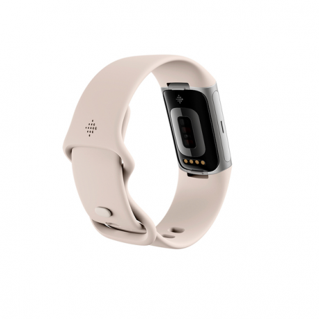Fitbit Charge 6 - Silver aluminium - activity tracker with infinity band - silicone - porcelain - NFC, Bluetooth - 7