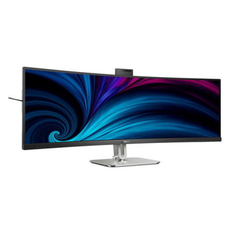 Philips 49B2U6900CH - 6000 Series - LED monitor - curved - USB - 49" (48.8" viewable) - 5120 x 1440 Dual Quad HD @ 75 Hz - VA - 450 cd / m² - 3000:1 - DisplayHDR 400 - 4 ms - 2xHDMI, DisplayPort, 2xUSB-C - speakers - textile black - 3