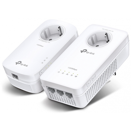 TP-Link TL-WPA8631P V4 - Powerline adapter 1GbE, HomePlug AV (HPAV), HomePlug AV (HPAV) 2.0, IEEE 1901 - Wi-Fi 5 - Dual Band - wall-pluggable - 0