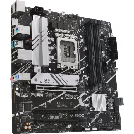 ASUS PRIME B760M-A D4-CSM - Motherboard - micro ATX - LGA1700 Socket - B760 Chipset - USB-C 3.2 Gen 1, USB 3.2 Gen 2, USB 3.2 Gen 1 - 2.5 Gigabit LAN - onboard graphics (CPU required) - HD Audio (8-channel) - 2