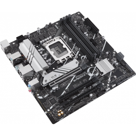 ASUS PRIME B760M-A D4-CSM - Motherboard - micro ATX - LGA1700 Socket - B760 Chipset - USB-C 3.2 Gen 1, USB 3.2 Gen 2, USB 3.2 Gen 1 - 2.5 Gigabit LAN - onboard graphics (CPU required) - HD Audio (8-channel) - 4