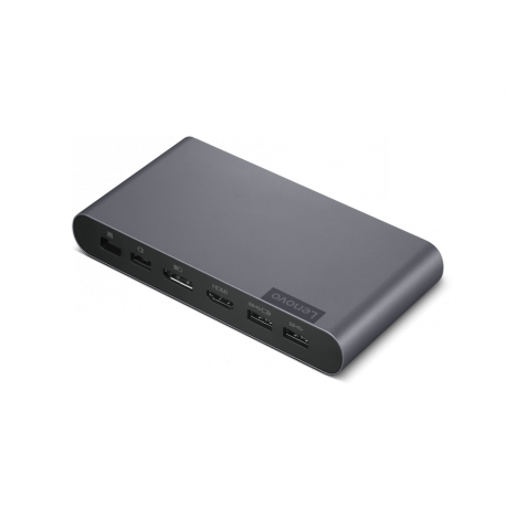 Lenovo Universal Business Dock - Docking station - USB-C - HDMI, DP - 90 Watt - Brown Box - United Kingdom - 1