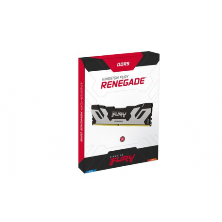 Kingston FURY Renegade Silver - DDR5 - kit - 96 GB: 2 x 48 GB - DIMM 288-pin - 6400 MHz  /  PC5-51200 - CL32 - 1.4 V - unbuffered - on-die ECC - 8
