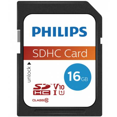 Philips FM16SD45B - Flash memory card - 16 GB - Class 10 - SDHC UHS-I - 0