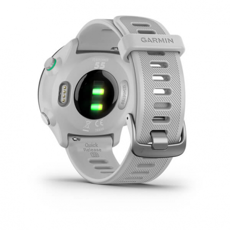 Garmin Forerunner 55 - White - sport watch with band - silicone - white - display 1.04" - Bluetooth, ANT+ - 37 g - 8