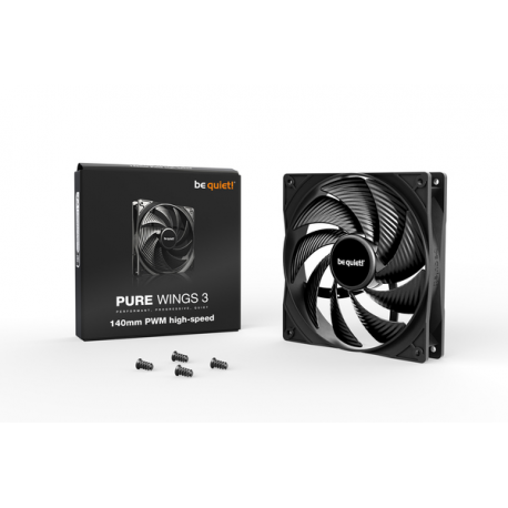 be quiet! Pure Wings 3 - High Speed - case fan - 140 mm - black - 3