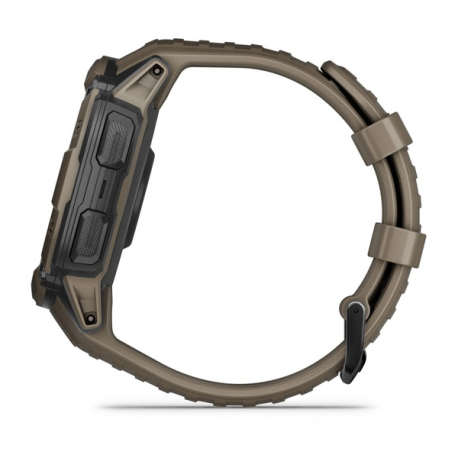 Garmin Instinct 2X Solar - Tactical Edition - 50 mm - fiber-reinforced polymer - Yes smart watch with band - wrist size: 145-228 mm - monochrome - 64 MB - Bluetooth, ANT+ - 67 g - coyote tan - 11