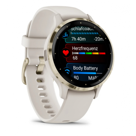 SMARTWATCH VENU 3S/IVORY/GOLD 010-02785-04 GARMIN