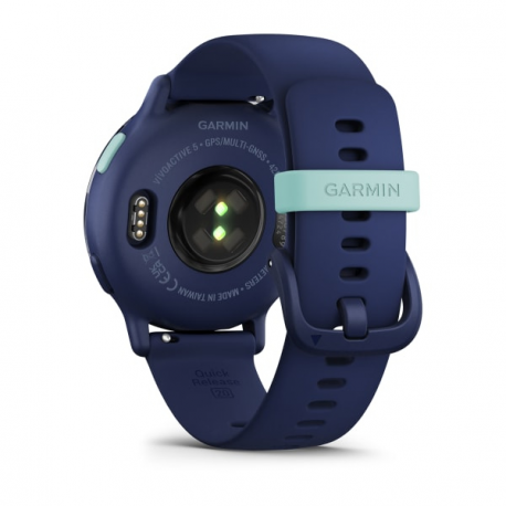 Garmin vívoactive 5 - Navy - smart watch with band - silicone - wrist size: 125-190 mm - display 1.2" - 4 GB - Bluetooth, Wi-Fi, ANT+ - 26 g - 6