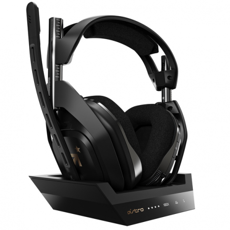 ASTRO A50 + Base Station - For Xbox One - headset - full size - 2.4 GHz - wireless - with ASTRO Wireless XB1 5 GHz Base Station Transmitter / Charging Stand - for Xbox One, Xbox One S, Xbox One X - 0