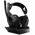 ASTRO A50 + Base Station - For PS4 - headset - full size - 2.4 GHz - wireless - grey, black - with ASTRO Wireless XB1 5 GHz Base Station Transmitter / Charging Stand - for Sony PlayStation 4, Sony PlayStation 4 Pro, Sony PlayStation 4 Slim