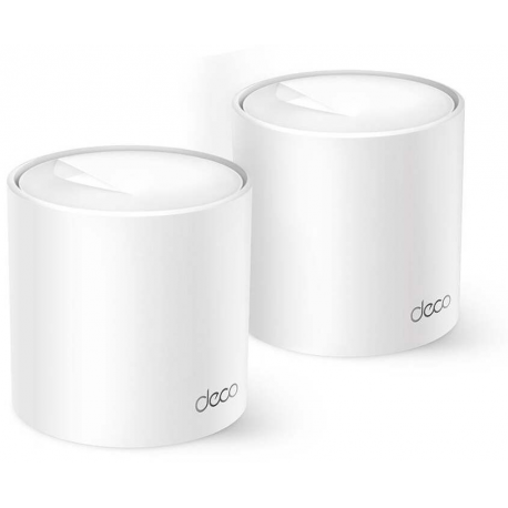 TP-Link Deco X10 V1 - Wi-Fi system - (2 routers) - up to 3,900 sq.ft - mesh 1GbE Dual Band - 0
