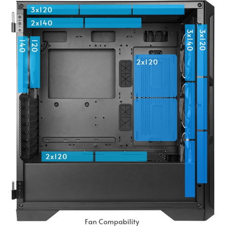 CHIEFTEC APEX A-RGB gaming chassis E-ATX Black