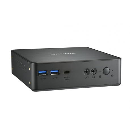 Shuttle XPC nano NC40U7 - Barebone - mini PC - 1 x Core i7 1255U / 1.7 GHz - RAM 0 GB - UHD Graphics 620 - GigE - black - 1
