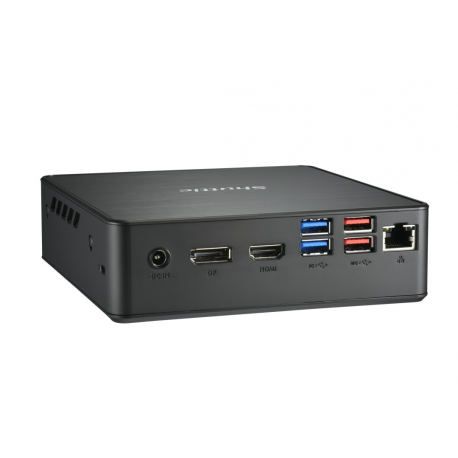 Shuttle XPC nano NC40U7 - Barebone - mini PC - 1 x Core i7 1255U / 1.7 GHz - RAM 0 GB - UHD Graphics 620 - GigE - black - 6